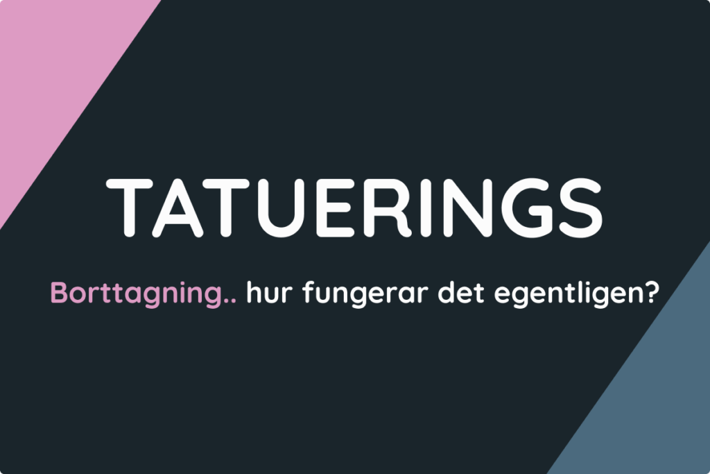 Skonsam och effektiv tatueringsborttagning med laserteknik